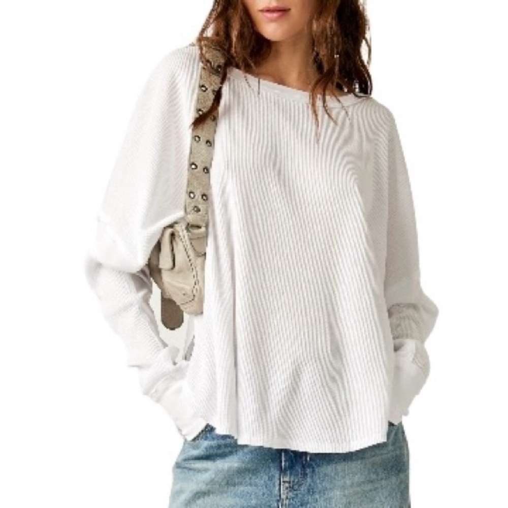 Free people waffle top